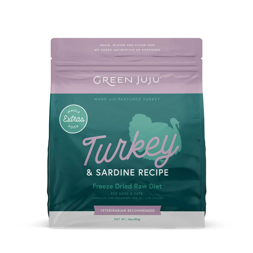 Green Juju Freeze Dried Turkey & Sardine