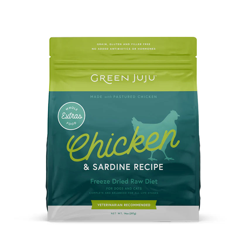 Green Juju Chicken & Sardine Freeze Dried Diet
