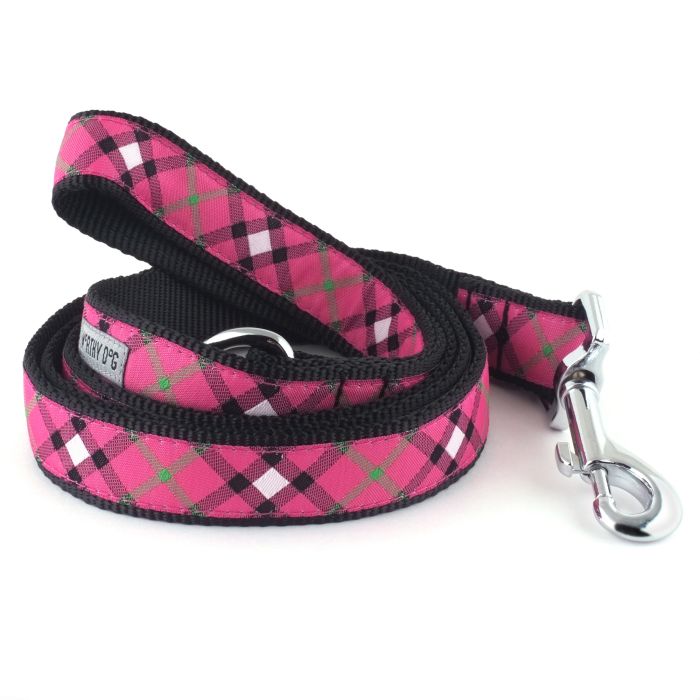Worthy Dog Pink Plaid Collar