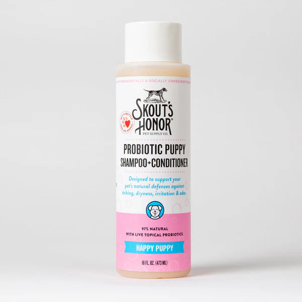 Skouts Honor Happy Puppy Probiotic Shampoo + Conditioner