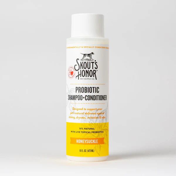 Skouts Honor Honeysuckle Probiotic Shampoo + Conditioner