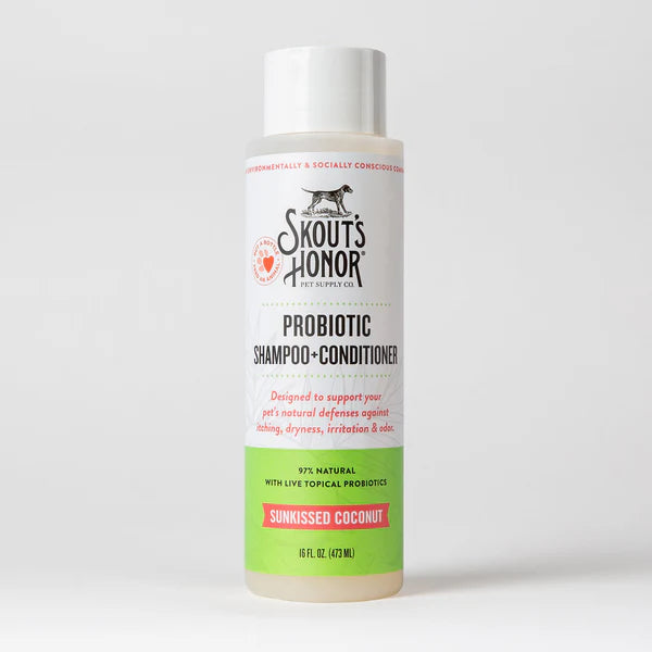 Skouts Honor Sunkissed Coconut Probiotic Shampoo + Conditioner