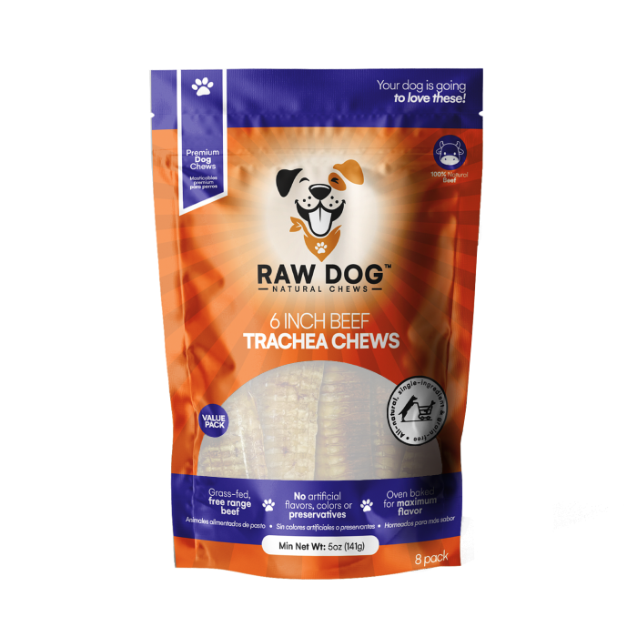 Raw Dog 6 inch Beef Trachea Chews