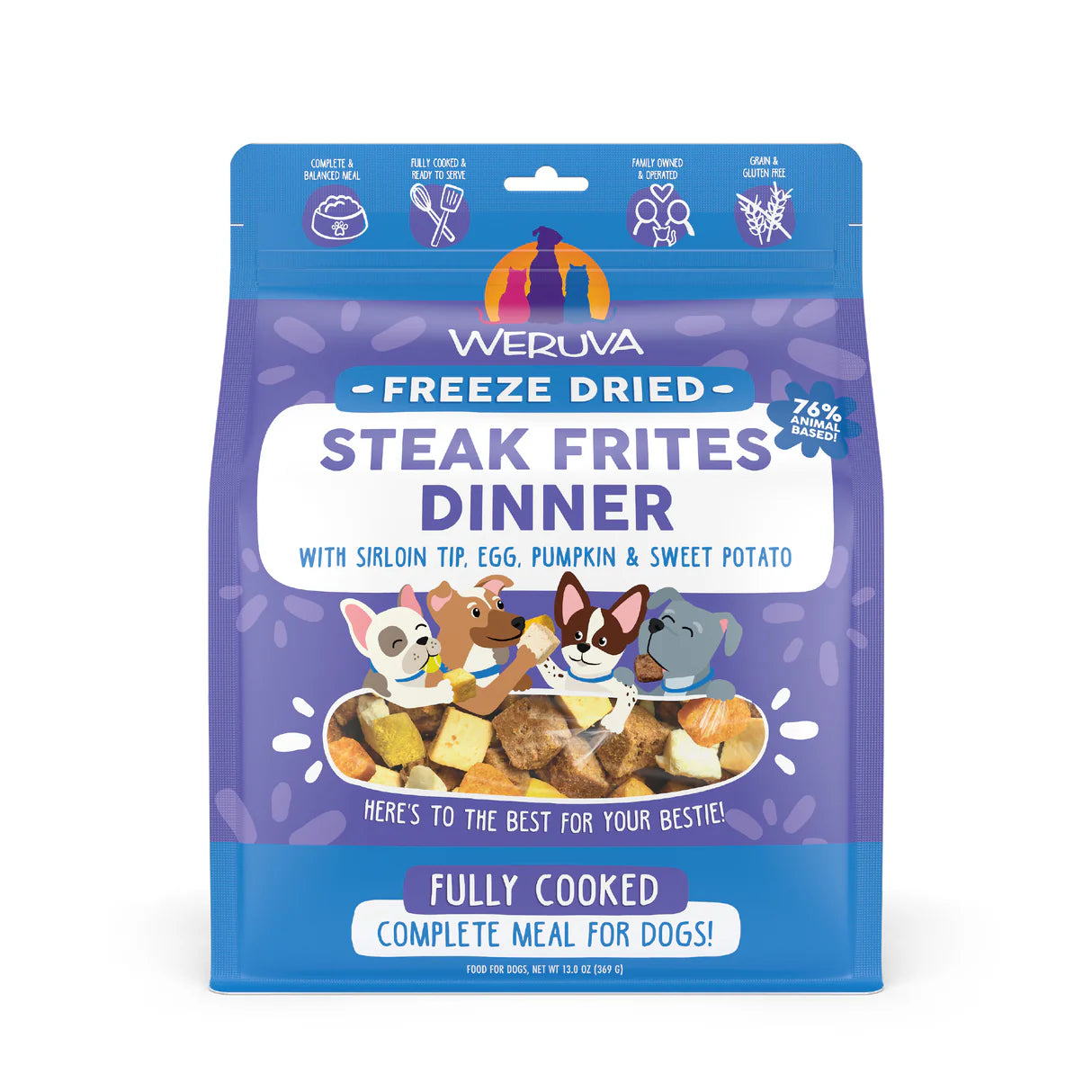 Weruva Steak Frites Dinner Freeze Dried