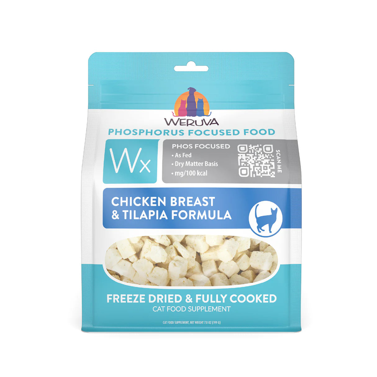 Weruva Cat Wx Phos Focused Chicken Breast & Tilapia Freeze Dried