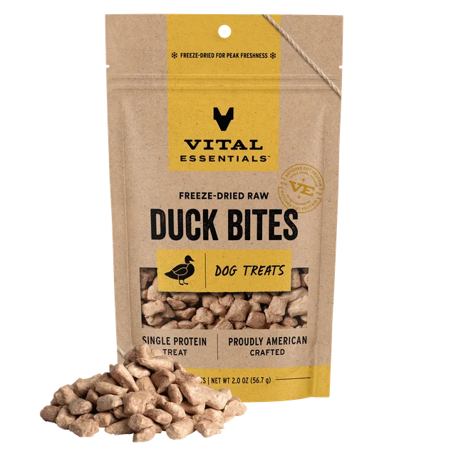 Vital Essentials Freeze Dried Duck Bites