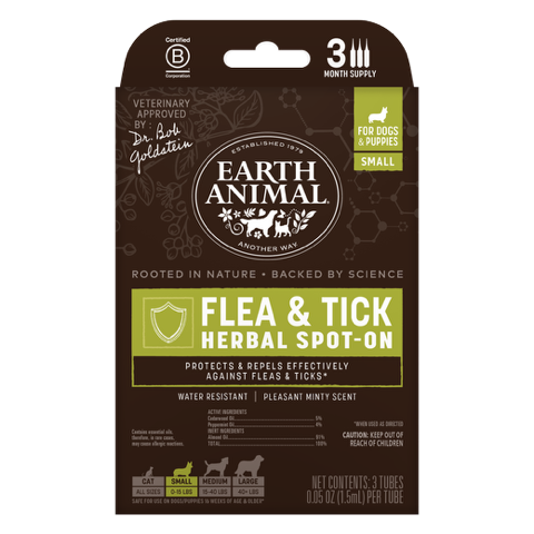 Earth Animal Herbal Spot-On Flea and Tick