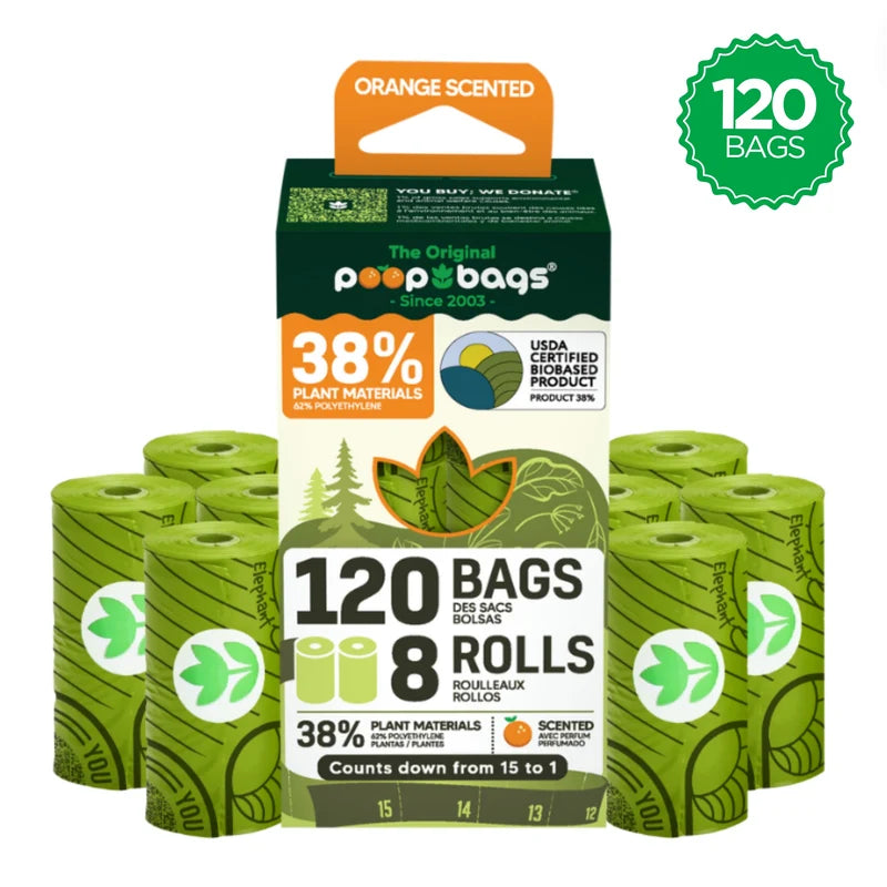 The Original Poop Bags 120 Roll Scented