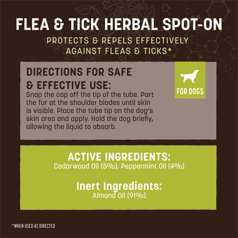 Earth Animal Herbal Spot-On Flea and Tick