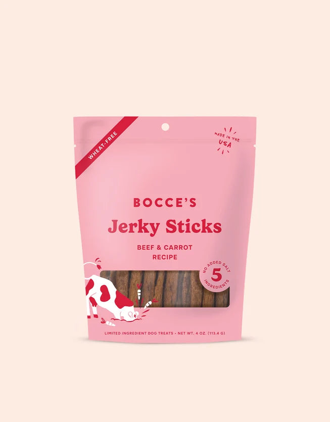 Bocces Beef & Carrot Jerky Sticks