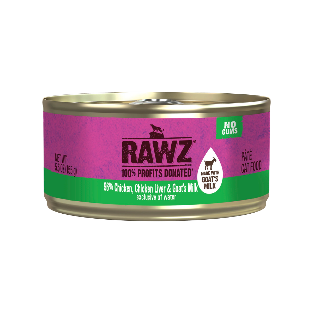 Rawz  96% Chicken, Chicken Liver & Goat's Milk