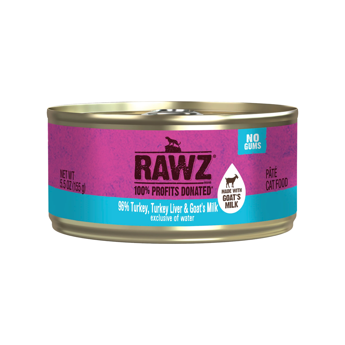 Rawz 96% Turkey, Turkey Liver & Goat's <ilk