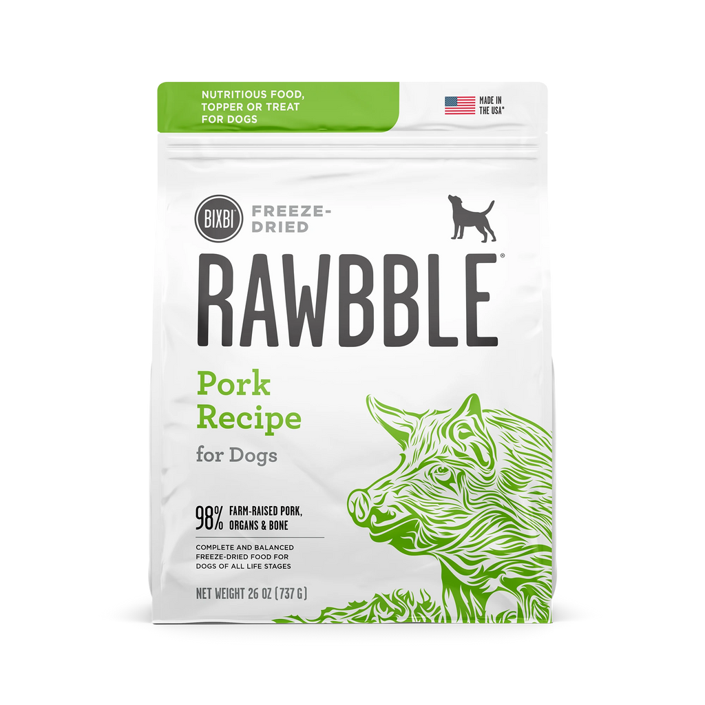 Bixbi Rawbble Pork Freeze Dried Dog Food