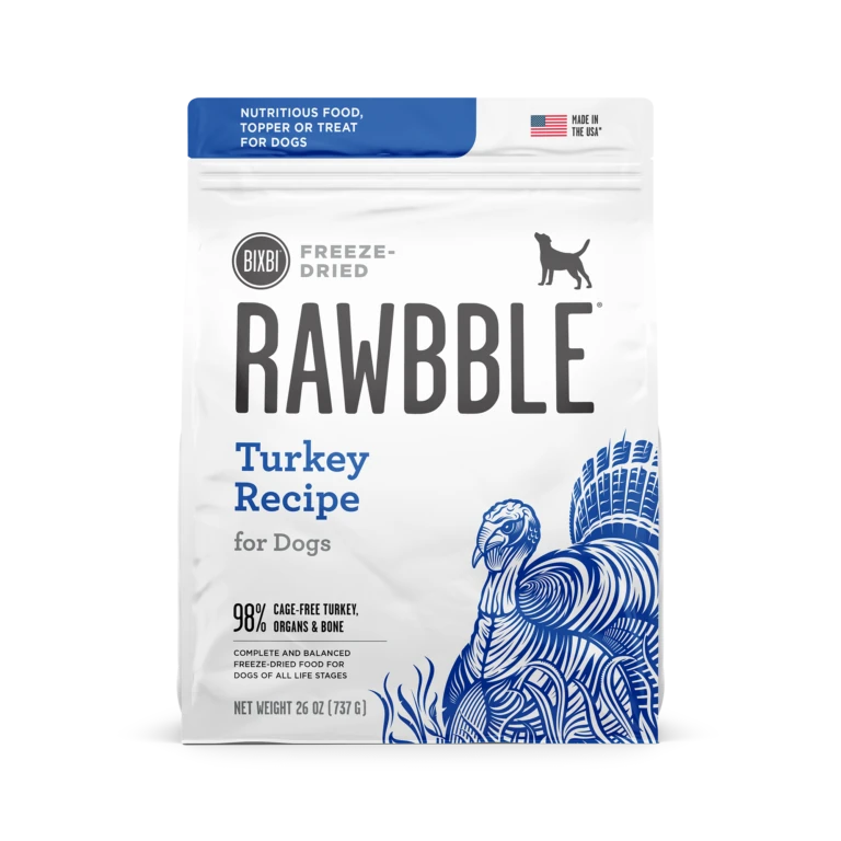 Bixbi Rawbble Turkey Freeze Dried Dog Food