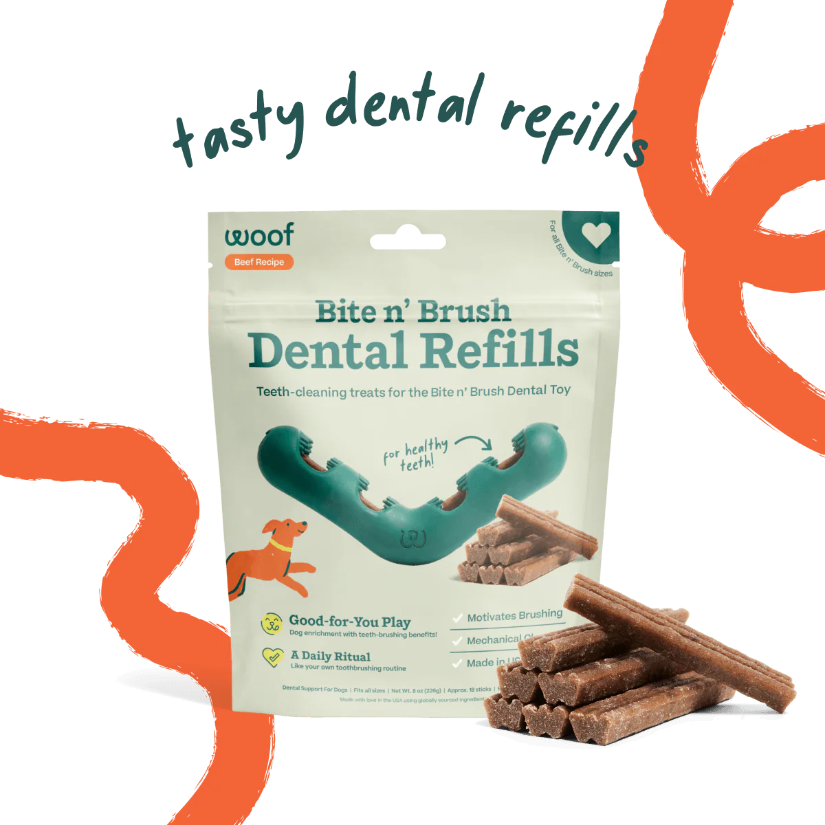 Woof Brush n' Bite Dental Refils