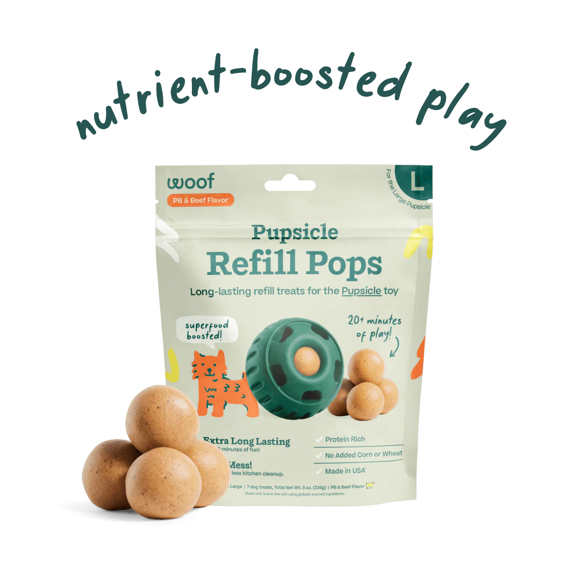 Pupsicle Beef & Peanut Butter Refils