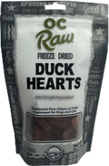 OC Raw Freeze Dried Duck Hearts