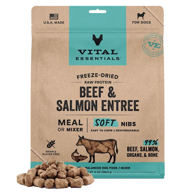 Vital Essentials Beef & Salmon Entree Soft Nibs