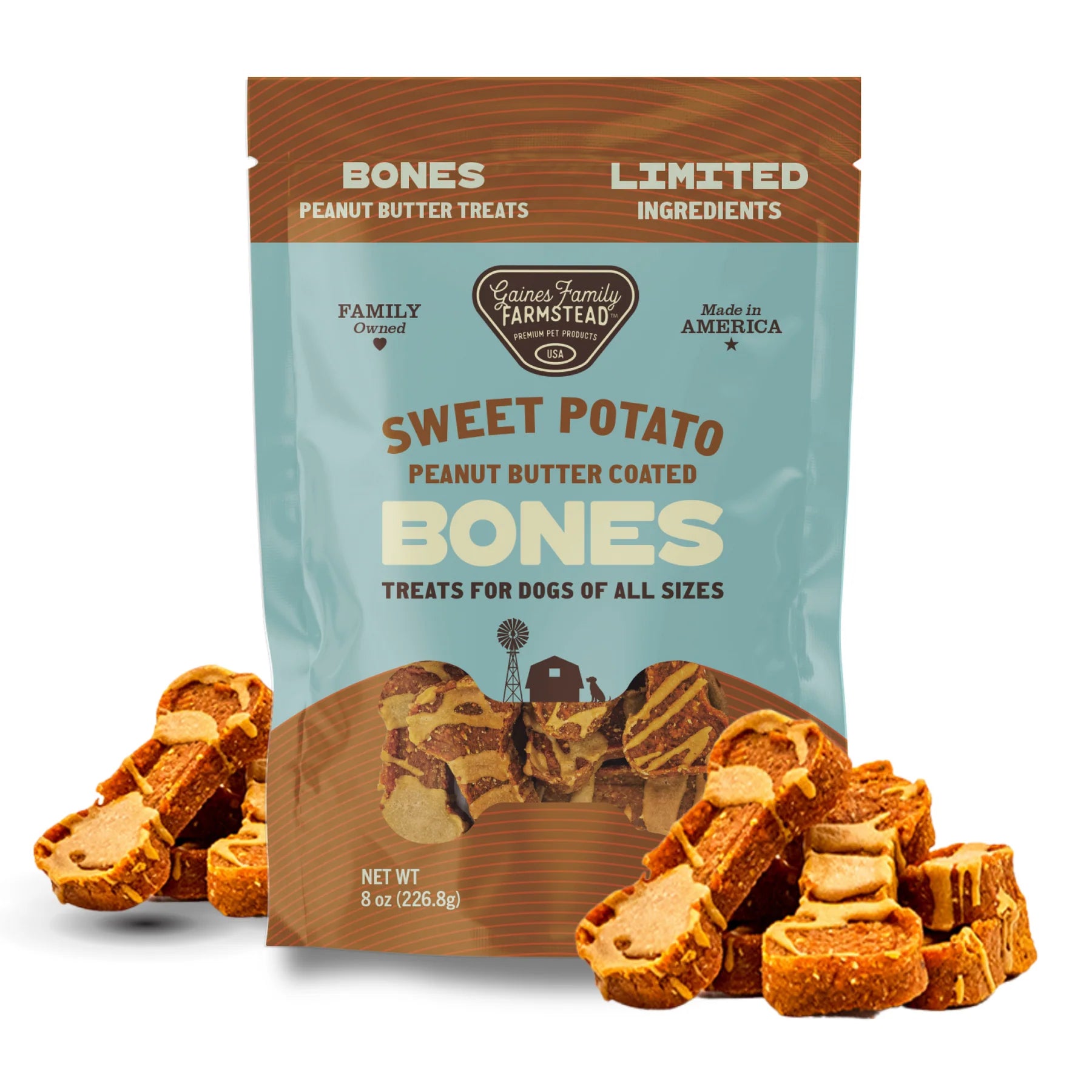 Gaines Family Sweet Potato Peanut Butter Bones