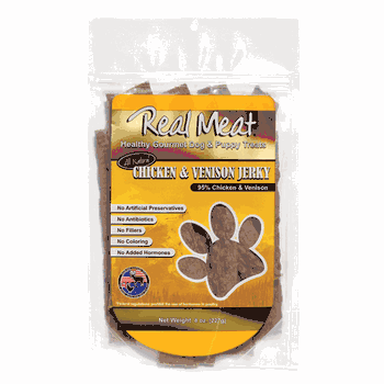 Real Meat Venison Chicken Jerky Treats