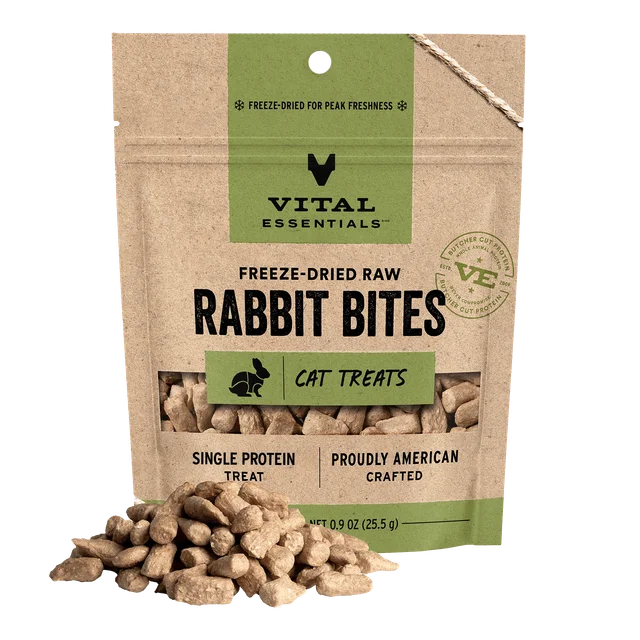 Vital Essentials Rabbit Bites Cat Treats